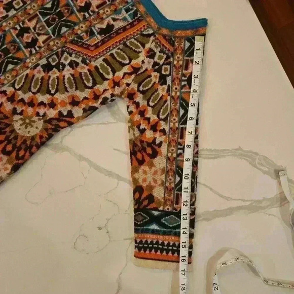 Flying Tomato Knit Stretch Dress Cream Black Size Medium - Picture 10 of 13